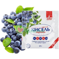 КИСЕЛЬ ДЖЕЛИ ПЛЮС ЧЕРНИКА 25Г. /БИОКОР/