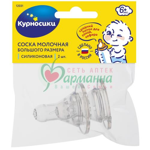 КУРНОСИКИ СОСКА СИЛИК. БОЛЬШАЯ СО СРЕД.ОТВ. №2 /АРТ.12031/