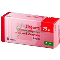 ЛОРИСТА ТАБ. П/П/О 25МГ №30