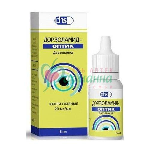 ДОРЗОЛАМИД-ОПТИК ГЛ.КАПЛИ 20МГ/МЛ 5МЛ №1