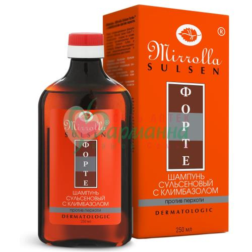 МИРРОЛЛА СУЛЬСЕН ФОРТЕ ШАМПУНЬ 250МЛ С КЛИМБАЗОЛОМ ОТ ПЕРХОТИ  [MIRROLLA]