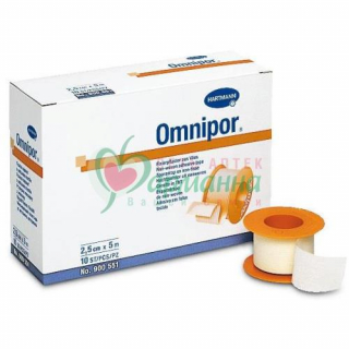 ОМНИПОР ЛЕЙКОПЛАСТ. 2,5СМХ5М. НЕТК.БЕЛЫЙ /АРТ.900551/ [OMNIPOR]