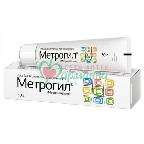 МЕТРОГИЛ ГЕЛЬ Д/НАРУЖН. ПРИМ. 1% 30Г
