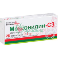 МОКСОНИДИН-СЗ ТАБ. П/П/О 0.4МГ №28