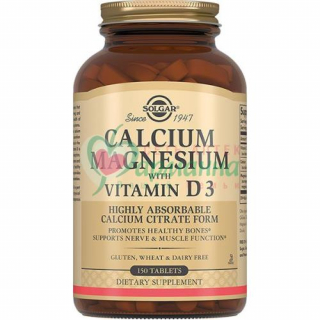 СОЛГАР ТАБ. №150 КАЛЬЦИЙ+МАГНИЙ+ВИТ. Д3  [SOLGAR]