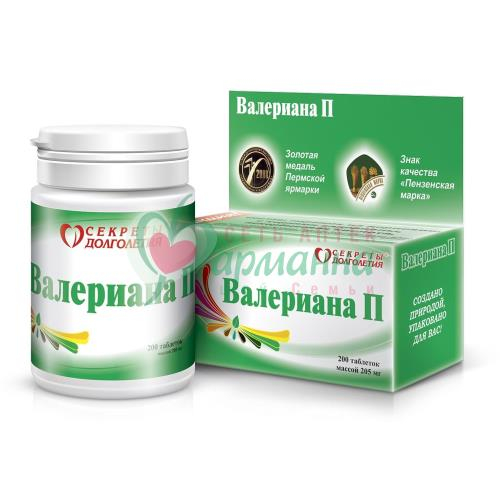 ВАЛЕРИАНА-П №200 ТАБ. П/О