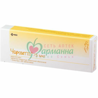 ЧАРОЗЕТТА ТАБ. П/П/О 0.075МГ №28