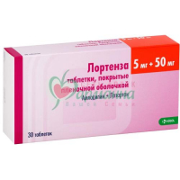 ЛОРТЕНЗА ТАБ. П/П/О 5МГ+50МГ №30
