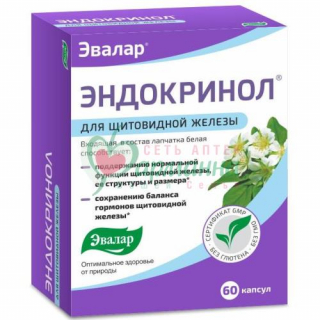 ЭВАЛАР ЭНДОКРИНОЛ КАПС. №60 Д/ЩИТОВИДНОЙ ЖЕЛЕЗЫ (БАД)  [EVALAR]