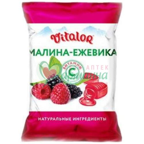 ВИТАЛОР ЛЕДЕНЦ. КАРАМЕЛЬ 60Г МАЛИНА+ЕЖЕВИКА+ВИТ. С