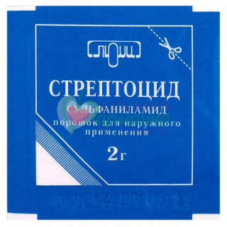 СТРЕПТОЦИД ПОР. Д/НАРУЖН. ПРИМ. 2Г №1