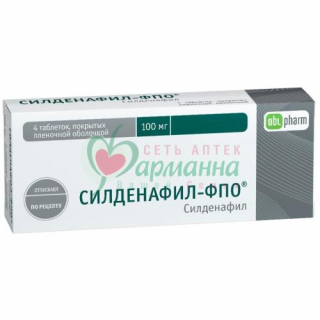 СИЛДЕНАФИЛ-ФПО ТАБ. П/П/О 100МГ №4