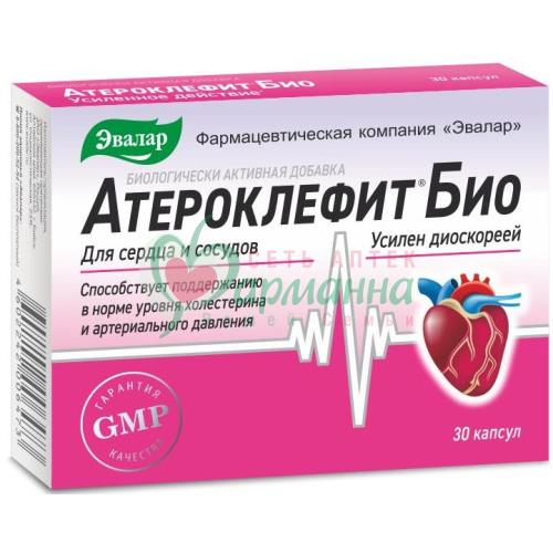 ЭВАЛАР АТЕРОКЛЕФИТ БИО КАПС. №30 БАД  [EVALAR]