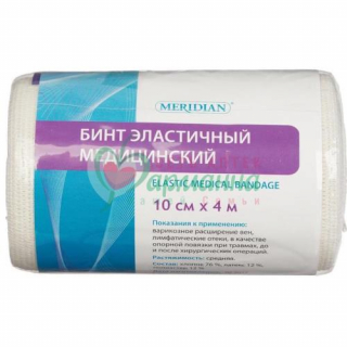 БИНТ ЭЛАСТ. МЕРИДИАН СР 10СМХ4М ЗАСТЕЖКА [MERIDIAN]