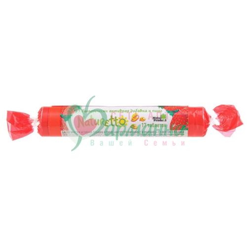 НАТУРЕТТО ВИТАМИН С И МАРГАНЕЦ  ТАБ. №17 (39,1Г) КЛУБНИКА