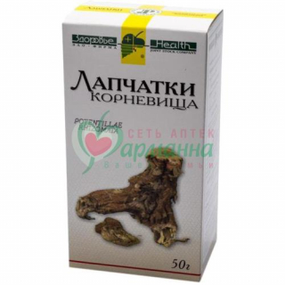 ЛАПЧАТКИ КОРНЕВИЩА КОРНЕВИЩА ИЗМЕЛЬЧ. 50Г
