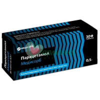 ПАРАЦЕТАМОЛ МЕДИСОРБ ТАБ. 500МГ №30