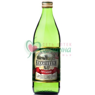 ЕССЕНТУКИ ВОДА МИНЕР. №17 0,5Л. ГАЗ. СТЕКЛО
