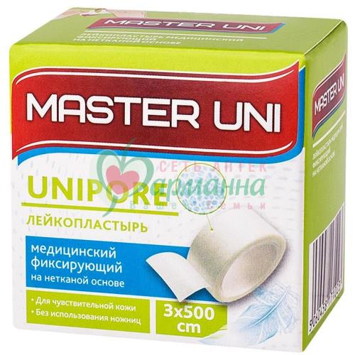МАСТЕР ЮНИ ЛЕЙКОПЛАСТ. 3X500СМ. НЕТКАН. [MASTER UNI]