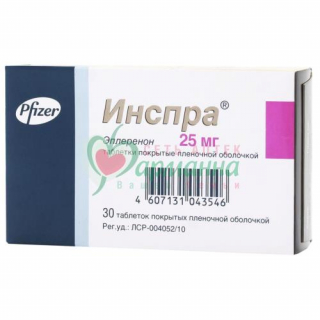 ИНСПРА ТАБ. П/О 25МГ №30 ИНСПРА ТАБ. П/П/О 25МГ №30