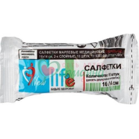 ЛАЙФ САЛФЕТКИ МЕД.СТЕР. 16Х14СМ. №10