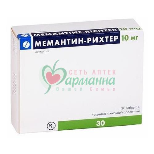 МЕМАНТИН-РИXТЕР ТАБ. П/П/О 10МГ №30