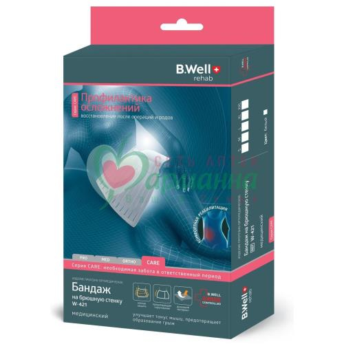 БАНДАЖ БРЮШНАЯ СТЕНКА Р.XXL БЕЛ. /АРТ.W-421/ [B.WELL]