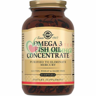 СОЛГАР КАПС. №60 КОНЦЕНТРАТ РЫБЬЕГО ЖИРА ОМЕГА-3  [SOLGAR]