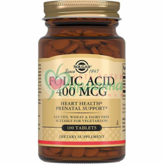 СОЛГАР ТАБ. 400МКГ №100 ФОЛИЕВАЯ К-ТА  [SOLGAR]