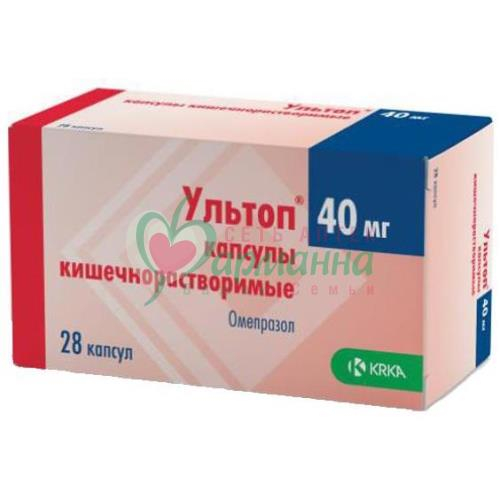 УЛЬТОП КАПС. К/Р 40МГ №28 УЛЬТОП КАПС. К/Р 40МГ №28