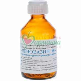 МЕНОВАЗИН Р-Р Д/НАРУЖН. ПРИМ. СПИРТ. 40МЛ