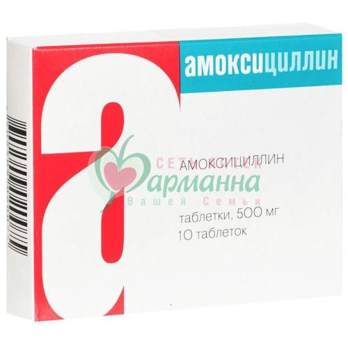АМОКСИЦИЛЛИН ТАБ. 250МГ №10