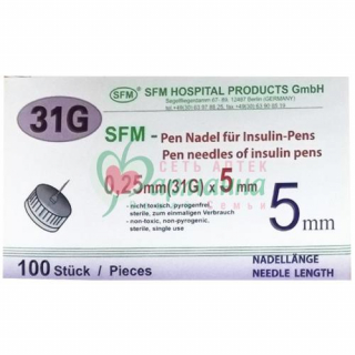 СФМ ИГЛА Д/ШПРИЦ-РУЧЕК №100 31G 0,25 Х5ММ [SFM]