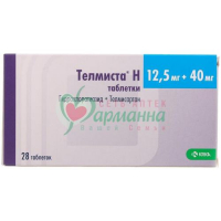 ТЕЛМИСТА Н ТАБ. 12,5МГ+40МГ №28