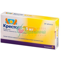 КРЕСТОР ТАБ. П/П/О 5МГ №28