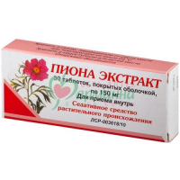 ПИОНА ЭКСТРАКТ ТАБ. П/О 150МГ №30