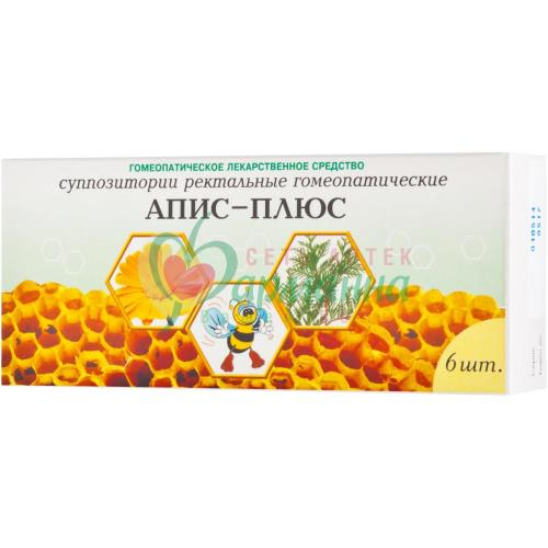 АПИС-ПЛЮС СУПП. РЕКТ. ГОМЕОПАТ. №6