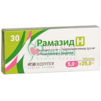 РАМАЗИД H ТАБ. 5МГ+25МГ №30