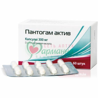 ПАНТОГАМ АКТИВ КАПС. 300МГ №60
