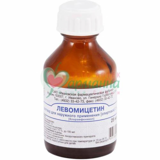 ЛЕВОМИЦЕТИН Р-Р Д/НАРУЖН. ПРИМ. СПИРТ. 3% 25МЛ