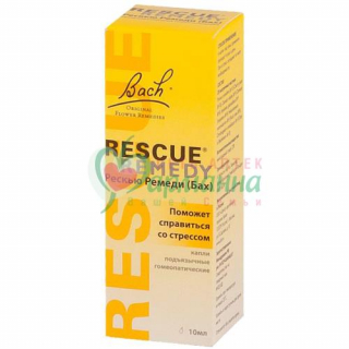 РЕСКЬЮ РЕМЕДИ (БАХ) КАПЛИ П/ЯЗ. ГОМЕОПАТ. 10МЛ