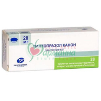 ПАНТОПРАЗОЛ КАНОН ТАБ. П/К/Р/О 20МГ №28