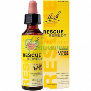 РЕСКЬЮ РЕМЕДИ (БАХ) КАПЛИ П/ЯЗ. ГОМЕОПАТ. 20МЛ