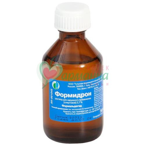 ФОРМИДРОН Р-Р Д/НАРУЖН. ПРИМ. СПИРТ. 3,7% 100МЛ