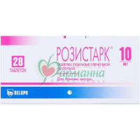 РОЗИСТАРК ТАБ. П/П/О 10МГ №28