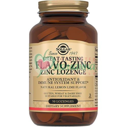 СОЛГАР ФЛАВО-ЦИНК ПАСТ. 1300МГ №50  [SOLGAR]