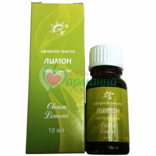МАСЛО ЛИМОНА 10МЛ. ЭФИРНОЕ /НАТУРАЛЬНЫЕ МАСЛА/