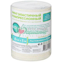 КЛИНСА БИНТ ЭЛАСТ. КОМПРЕСС. ВР 8Х500СМ (ЗАСТЕЖКА)  [KLINSA]