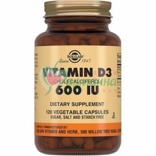 СОЛГАР ВИТАМИН Д-3 КАПС. 600МЕ №120  [SOLGAR]