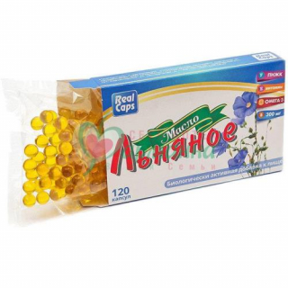 РЕАЛКАПС ЛЬНЯНОЕ МАСЛО КАПС. 300МГ №120